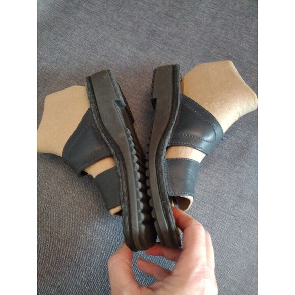 Naot Women's Navy Blue Adjustable Strap Sandal Slide Size 6 Made In Israel - Picture 2 of 6